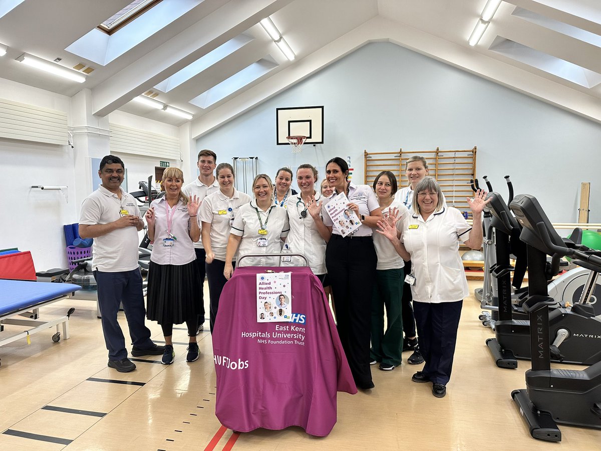 Celebrating our diverse teams of AHPs here <a href="/EKHUFT/">East Kent Hospitals</a> today for #AHPDay2023 
THANK YOU for making a difference to the lives of our patients. <a href="/JuliabournesY/">Julia Bournes</a> <a href="/southernscampi/">💙 Sara Bolton 🌈💙</a> <a href="/ClaireCasarotto/">Claire Casarotto</a>