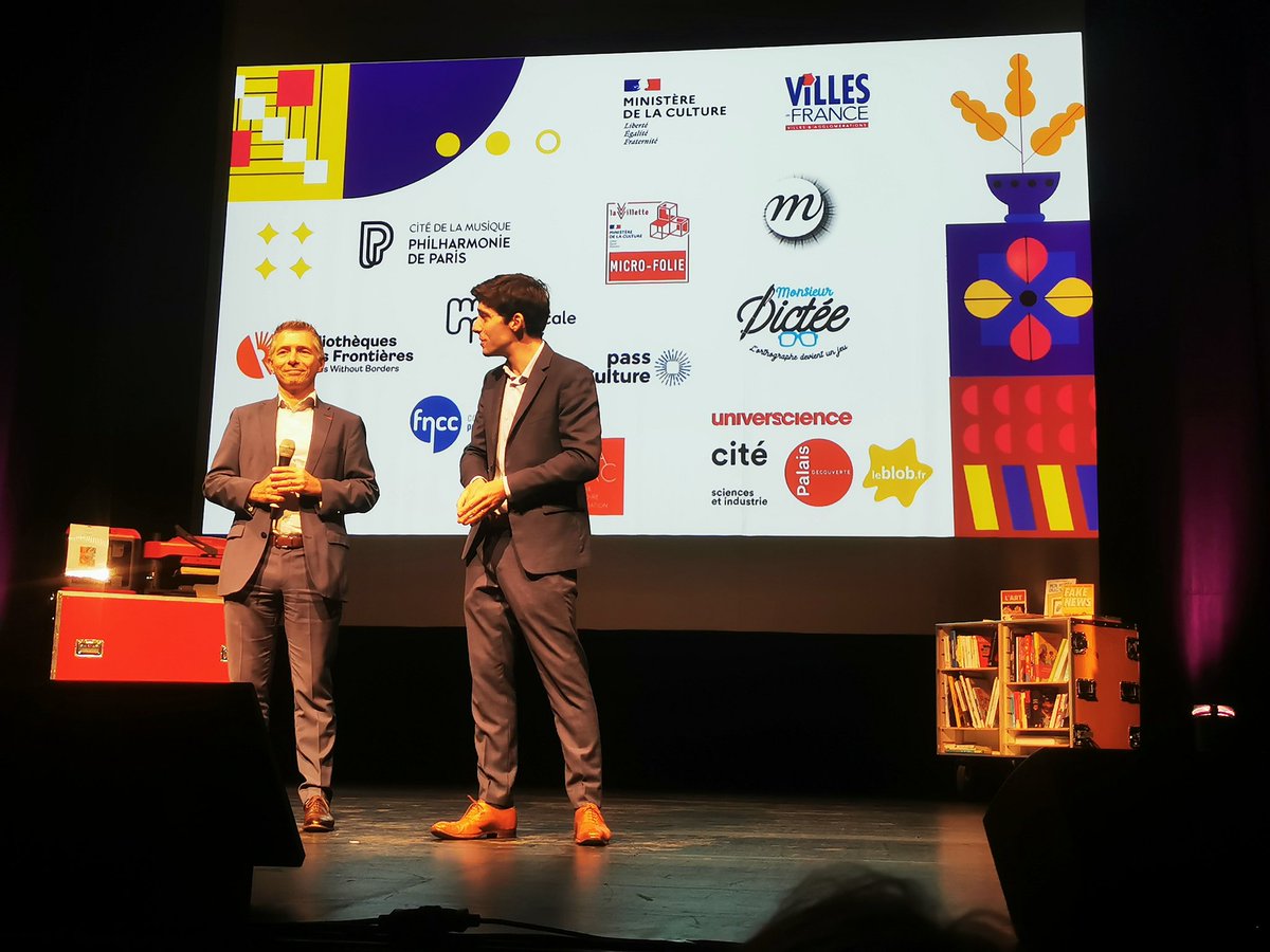 Ouverture de la journée Culte !  par  ⁦<a href="/quentinbriereFR/">Quentin Brière</a>⁩ maire de <a href="/SaintDizierFR/">Saint-Dizier</a> ⁦ et <a href="/GilAverous/">Gil Avérous</a>⁩ Président de @villedefrance et maire de <a href="/chateauroux36/">Châteauroux Métropole</a>.
Le début d'une journée riche, aux côtés des partenaires de l'événement.
#culture #territoire #collterr #passculture