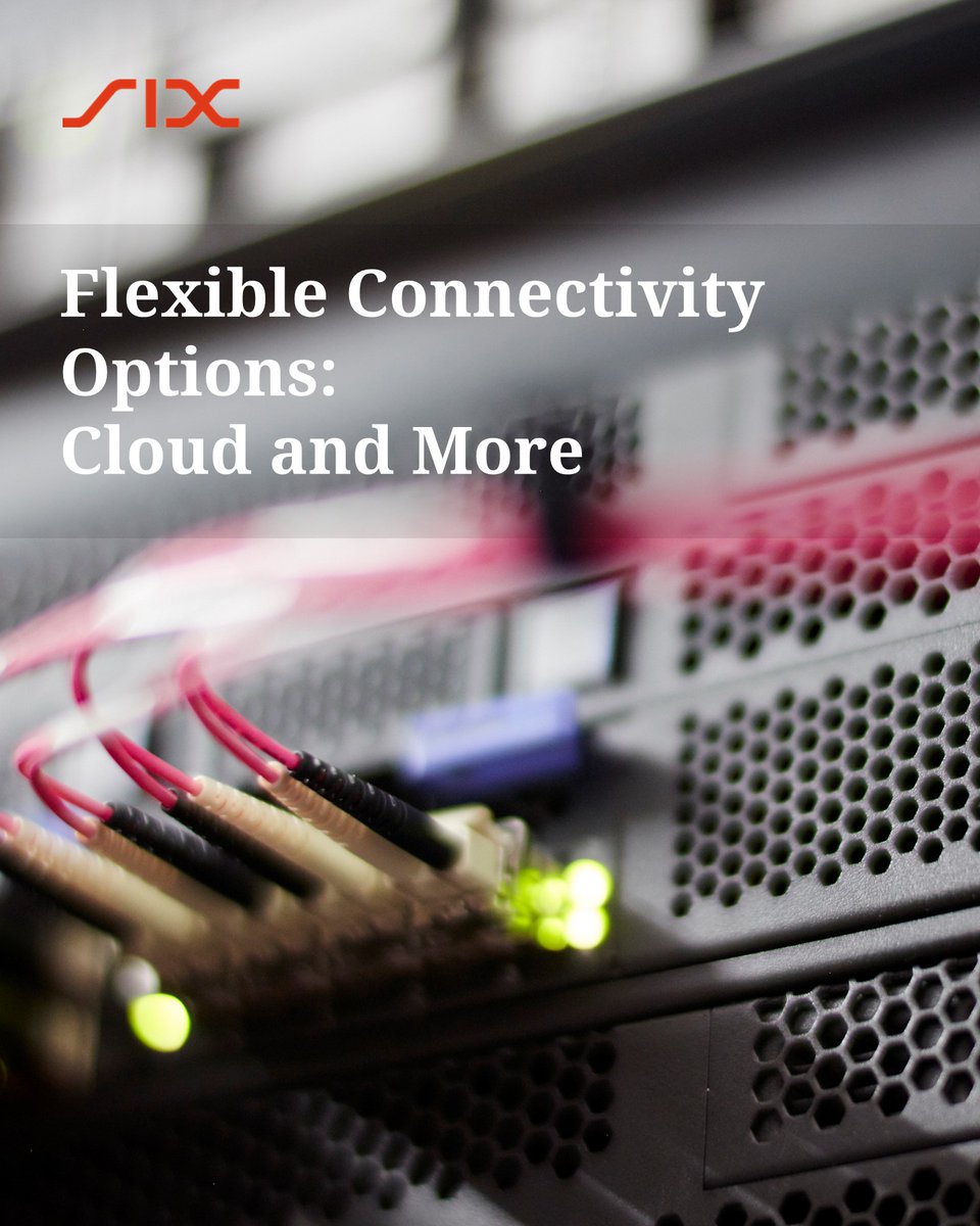 sixgroup's tweet photo. 📰 SIX Expands Cloud Connectivity with @megaportnetwork through Launch of SIX Connect.
➡️ Read more in our latest trade media release: https://t.co/gaFoes1YGo
 
#cloud #connectivity https://t.co/D8wojkebHD