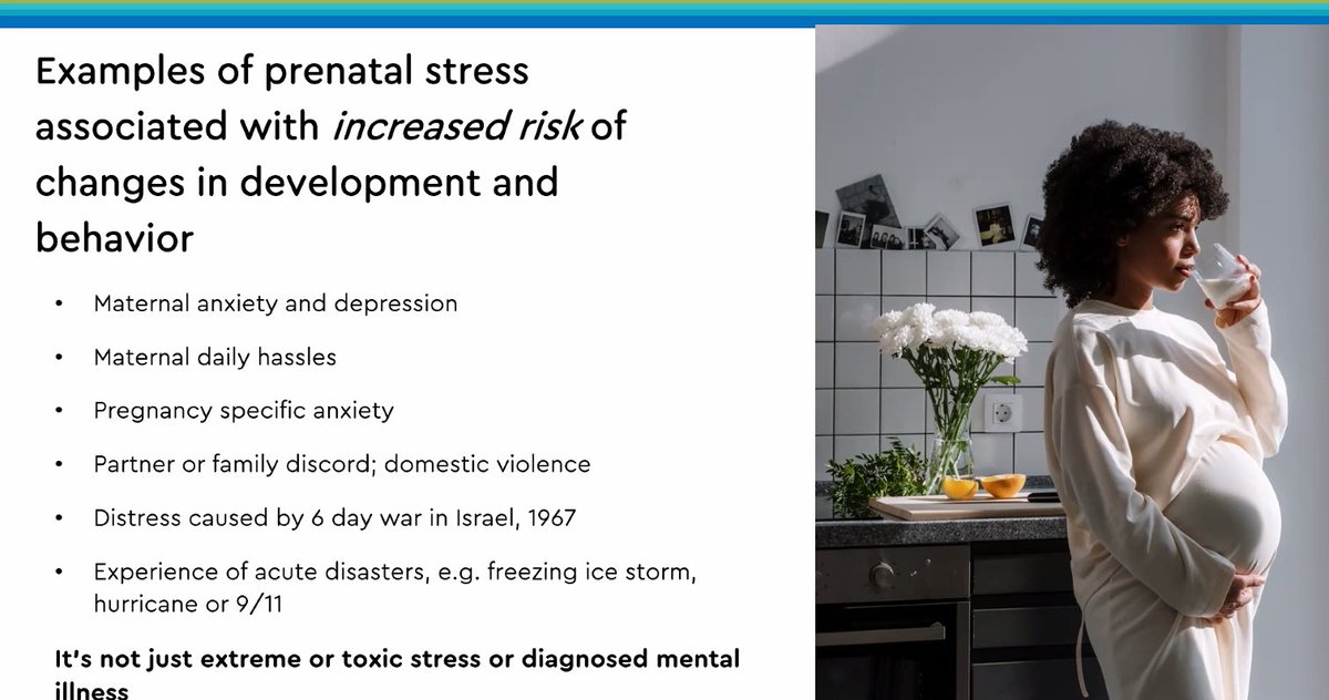 There is lots of evidence linking prenatal stress with increased risk in development and behaviour changes in children as well as other health issues, Sally outlines, which is why identifying this stress and helping mothers is critically important. #BondingWithBaby