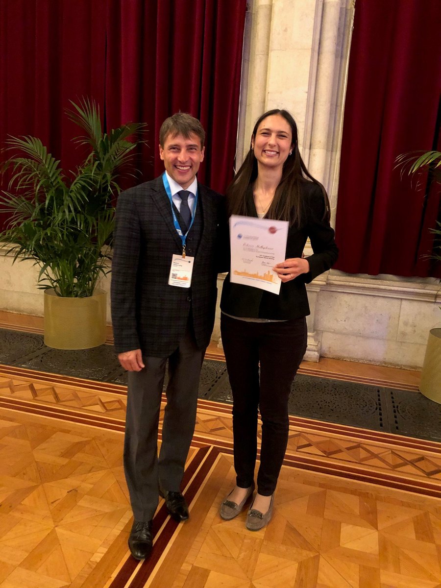 In this year's meeting of the European Shock Society in Vienna, Dr. Rebecca Halbgebauer won the first prize in the prestigious European New Investigator Award Competition (ENIAC) with her presentation "Modelling trauma-​related acute kidney injury (TRAKI) ..." Congratulations!