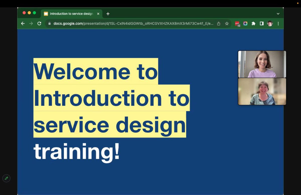 We are about to start a new cohort for the Intro to Service Design in Government course - excited to meet new folks and to get to run this once again with @claragt 💜 #ServiceDesign #GovDesign