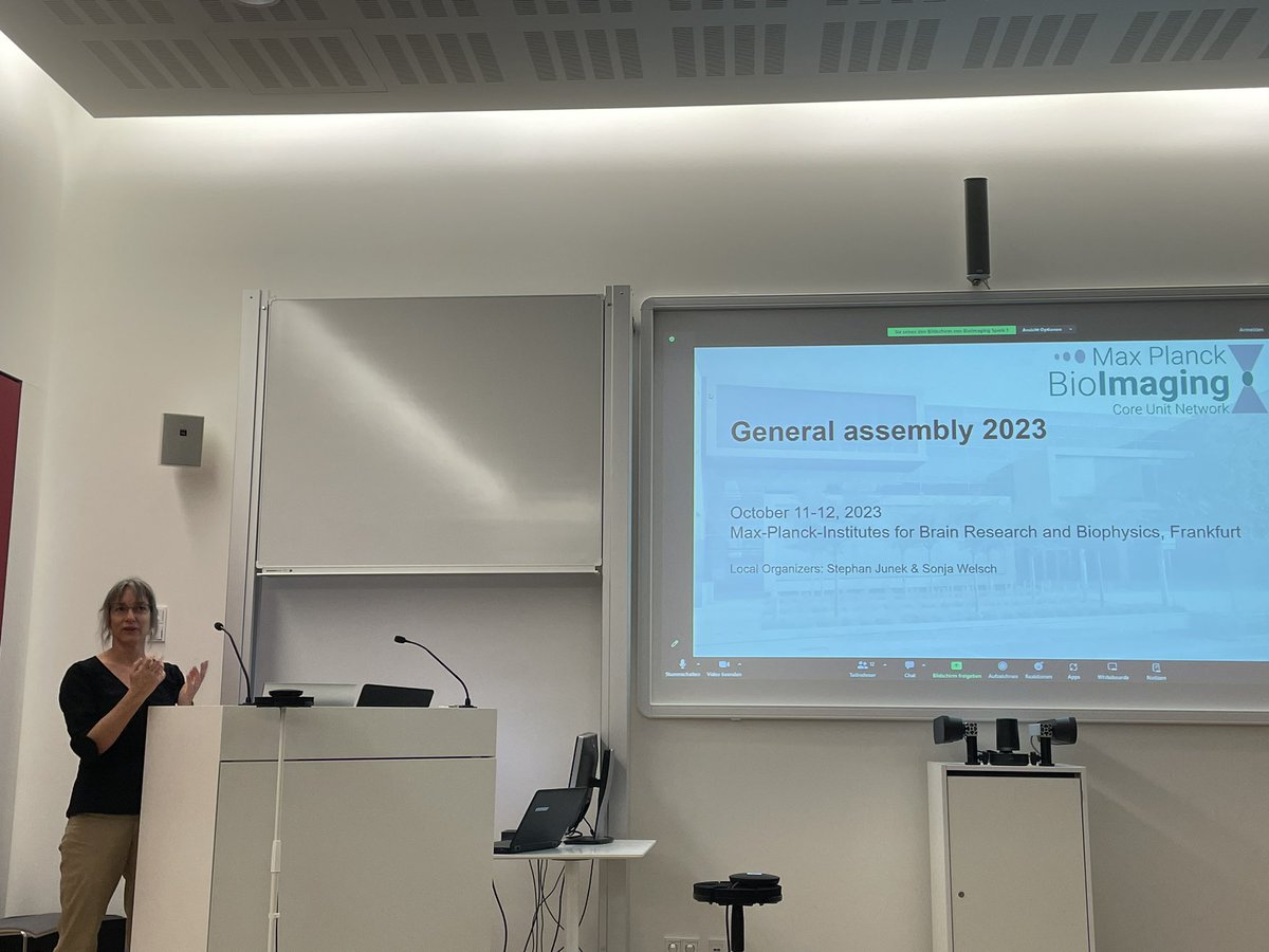 MPBioImagingNet's tweet image. @MPBioImagingNet spokesperson @MobiusWiebke kicks off the 2nd day of our General Assemby at @MpiBrain & @MPIbp with 3 great speakers on Careers in Core Facilities
- Tanja Ninkovic of @embl on #ARISE
- @SasLippens of @VIBLifeSciences
- Ilka Schießler-Gäbler of @maxplanckpress