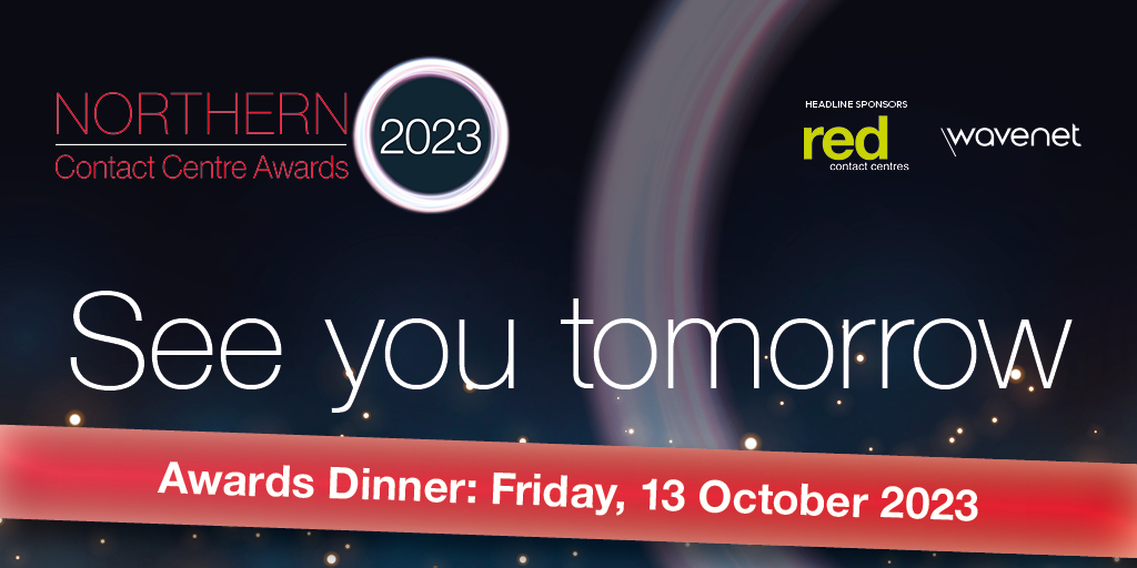 NorthernCCF's tweet photo. The wait is almost over! We're just one day away from the Northern Contact Centre Awards 2023, and the excitement is at its peak. Get ready to make memories and celebrate in style! See you tomorrow!

#NorthernContactCentreAwards • Sponsored by @RedRecruitment1 and @WavenetUK https://t.co/KzllD0Hj2I