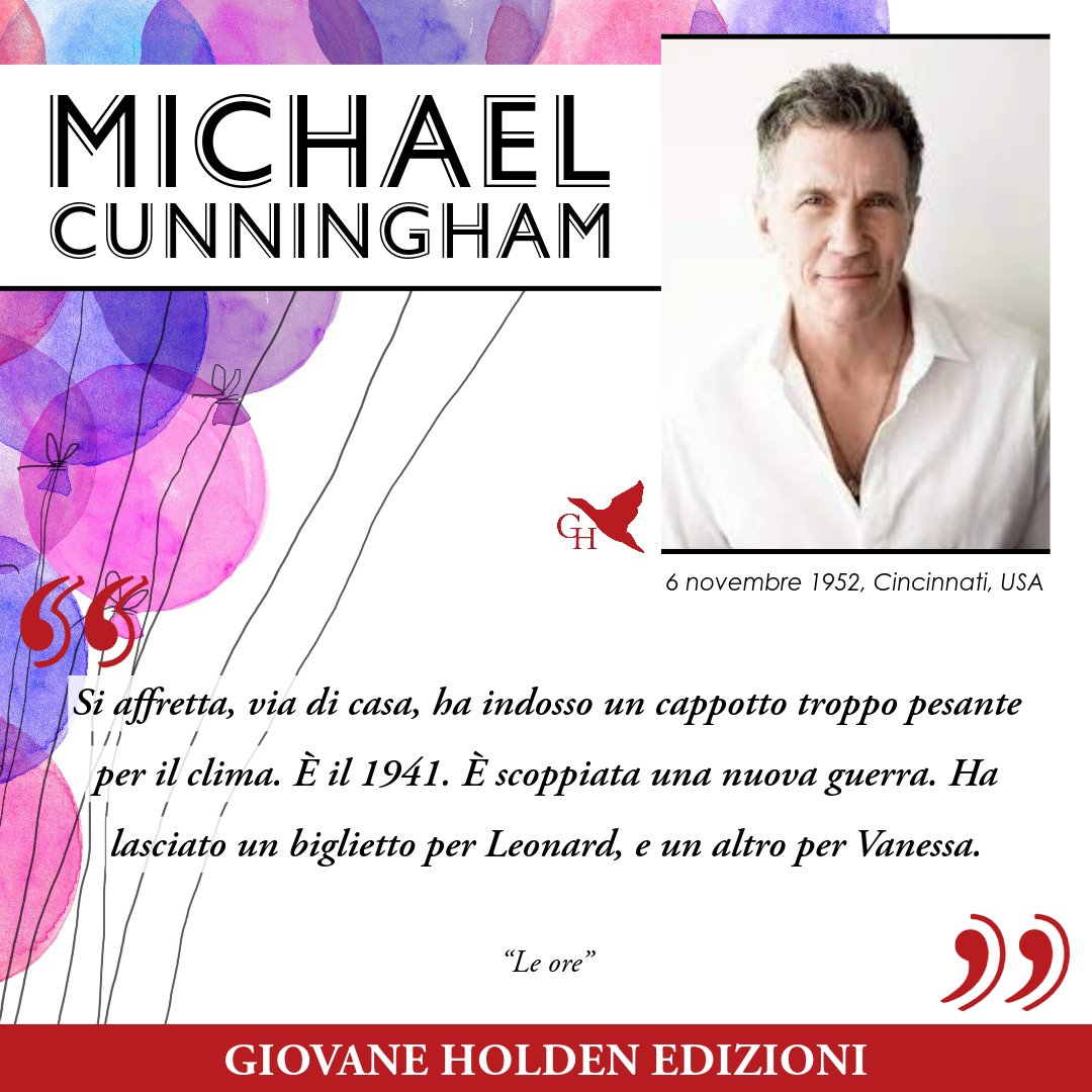 Buon compleanno Michael Cunningham!

#MichaelCunningham