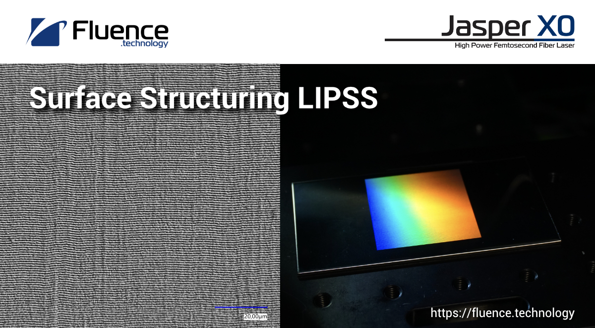 🌈 Nothing new under the rainbow? Our Jasper X0 femtosecond laser generates LIPSS at high speed. A top-hat beam shaper from PowerPhotonic is key to the process results, enbabling speed &amp; repeatability. Alters the effects of friction, wear, reflectivity &amp; wettability of surfaces.