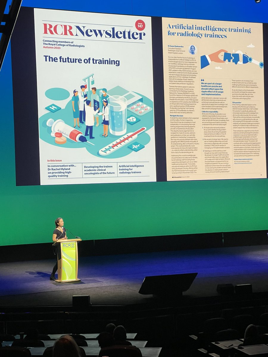 Sarim Ather (@sarim_ather) on Twitter photo Great to see friend and collaborator @SusieShels kick off the <a href="/RCRadiologists/">The Royal College of Radiologists</a> annual meeting with the latest on AI education. Great to see friend and collaborator @SusieShels kick off the <a href="/RCRadiologists/">The Royal College of Radiologists</a> annual meeting with the latest on AI education.