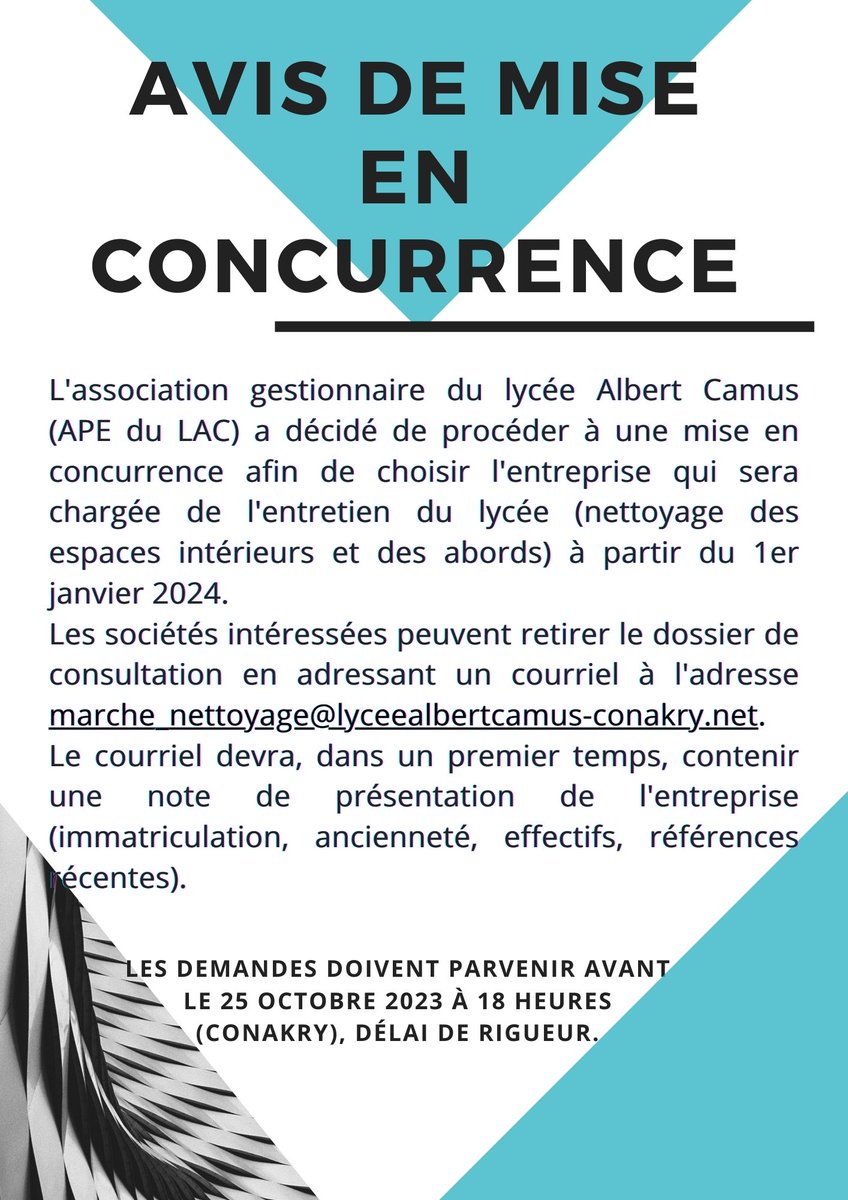 Lycée Albert Camus Conakry tweet media