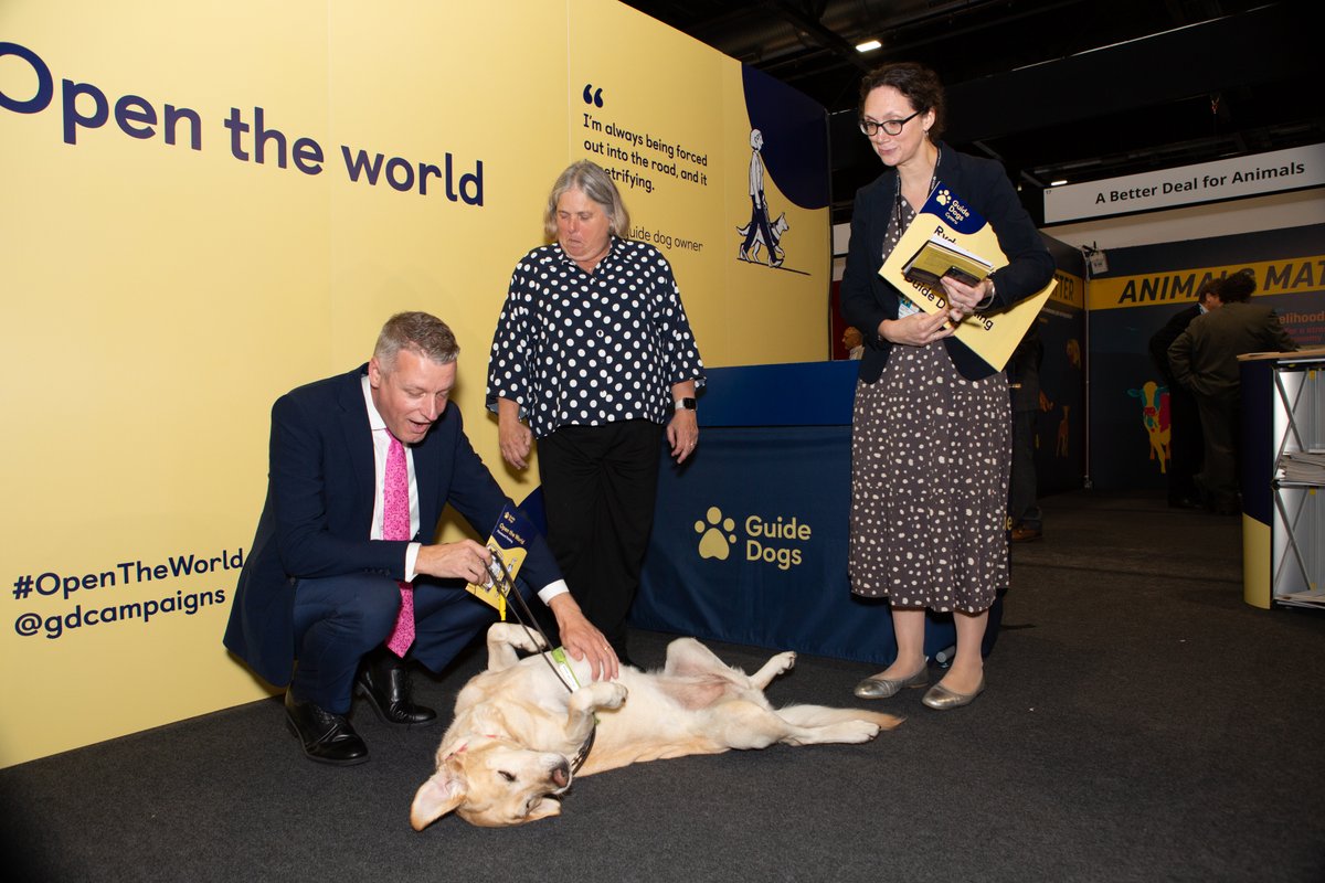 One of my favourite photos from #lab23 is of my visit to meet @guidedogs where I met a very special dog and her owner. 

Good talking about steps to tackle pavement parking. I represent a built up area and know this is a difficult challenge but even small steps will help