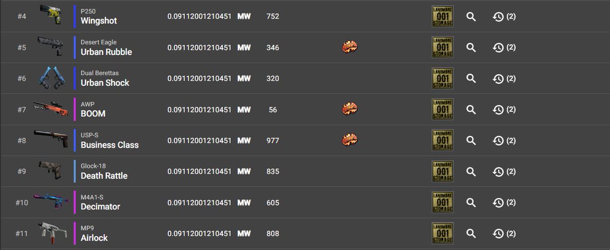 DarkMatterMunch's tweet image. My Friend Sent me a Deagle Pilot with 0.09112001 Float, so I Went Deeper into a Rabbit Hole, and Found This Guy Who on Purpose Crafted All These Skins With Names Connected to the Tragedy of 9/11, CS Community is Mad💀💀💀