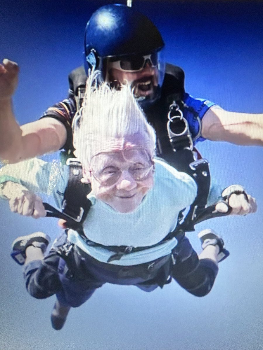 I hope I’m doing this with a smile this big at age 104.