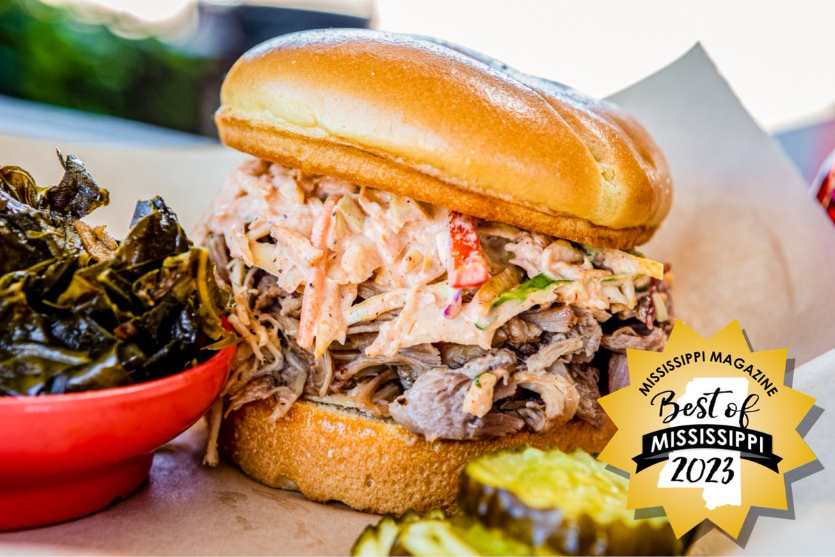 ThePigAndPint's tweet photo. Pulled Pork. It's just better in Mississippi.
#debunkthis #thepigandpint #porkisking #bbq #pulledpork #nationalpulledporkday #pulledporkday #mississippibbq #visitfondren #visitms #wanderms https://t.co/C0wCZVFz8v
