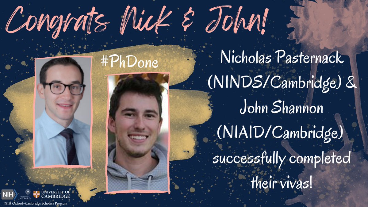 An overdue congratulations is in order for Nick Pasternack and John Shannon for successfully completing their vivas over the summer!