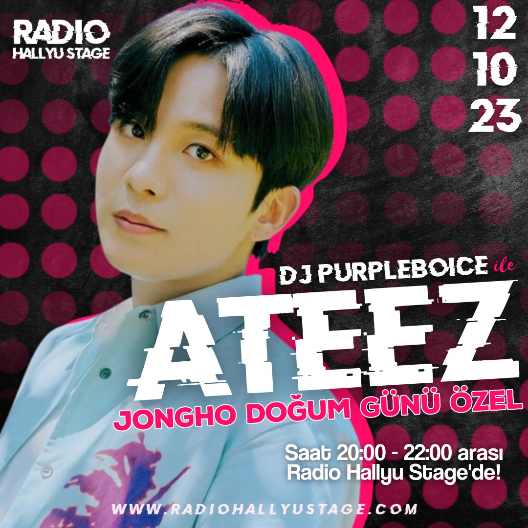 🎙| ATEEZ ÖZEL YAYIN

Bugün günlerden Jongho 😍❤️ Harika bir yayına hazır mısınız Atiny 🥳🎉 Herkesi saat 20:00'de sohbet paneline bekliyoruz~
radiohallyustage.com 
<a href="/AteezTurkeey/">ATEEZ Team Türkiye (에이티즈 터키/튀르키예)</a>

HONEY VOICE JONGHO DAY
#티츠네명창_총호의생일을_노래해 #GoldenVocalistChoiJongho