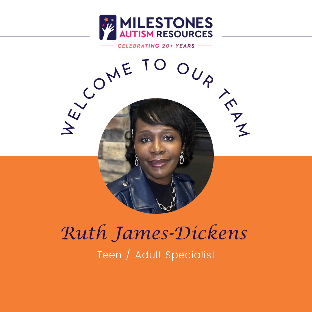milestonesorg's tweet photo. Milestones would like to welcome Ruth James-Dickens, M.Ed., to our team as a Teen &amp; Adult Specialist! Ruth has worked with students with disabilities for 36 years, including 20 years as Transition Coordinator with CMSD. Visit https://t.co/CdNE0x02c2
#milestones #autismresources https://t.co/bR9CRNPM1n