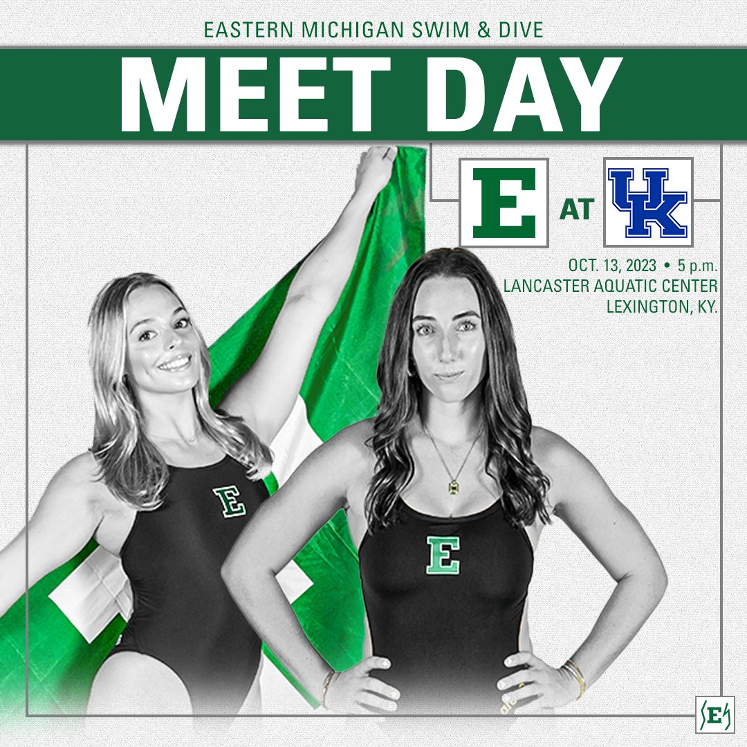 𝐅𝐈𝐍𝐀𝐋𝐋𝐘 𝐌𝐄𝐄𝐓 𝐃𝐀𝐘📢🏊‍♀️🙌

🆚Kentucky
📍Lexington, Ky. 
🌊Lancaster Aquatic Center
⏲️5 p.m.

#EMUEagles | #ChampionsBuiltHere