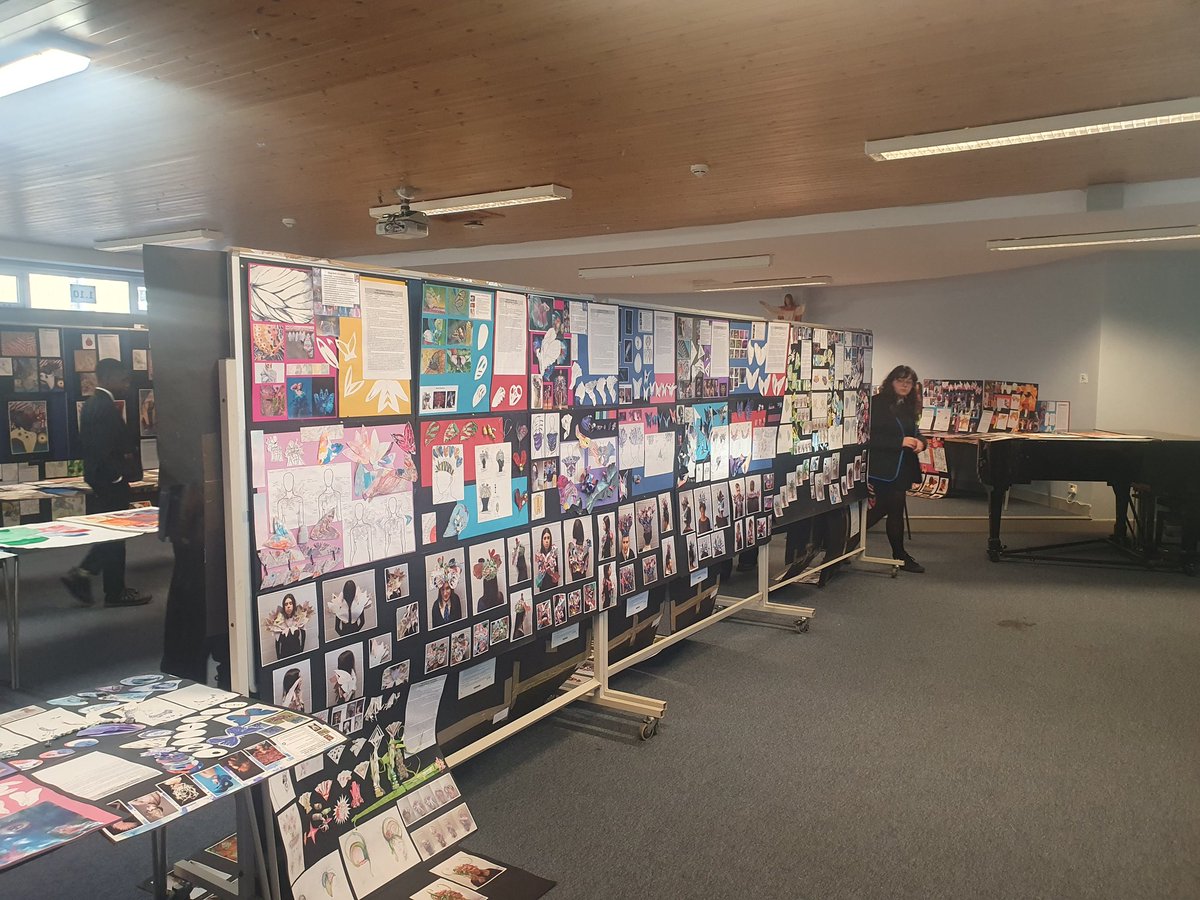 Our very first SQA Nat 5, Higher and Advanced Higher Art and Design exhibition is currently on display in the meeting room. It will be open this evening to parents, carer's, young people and staff who are attending the awards ceremony  and open again tomorrow to all staff.