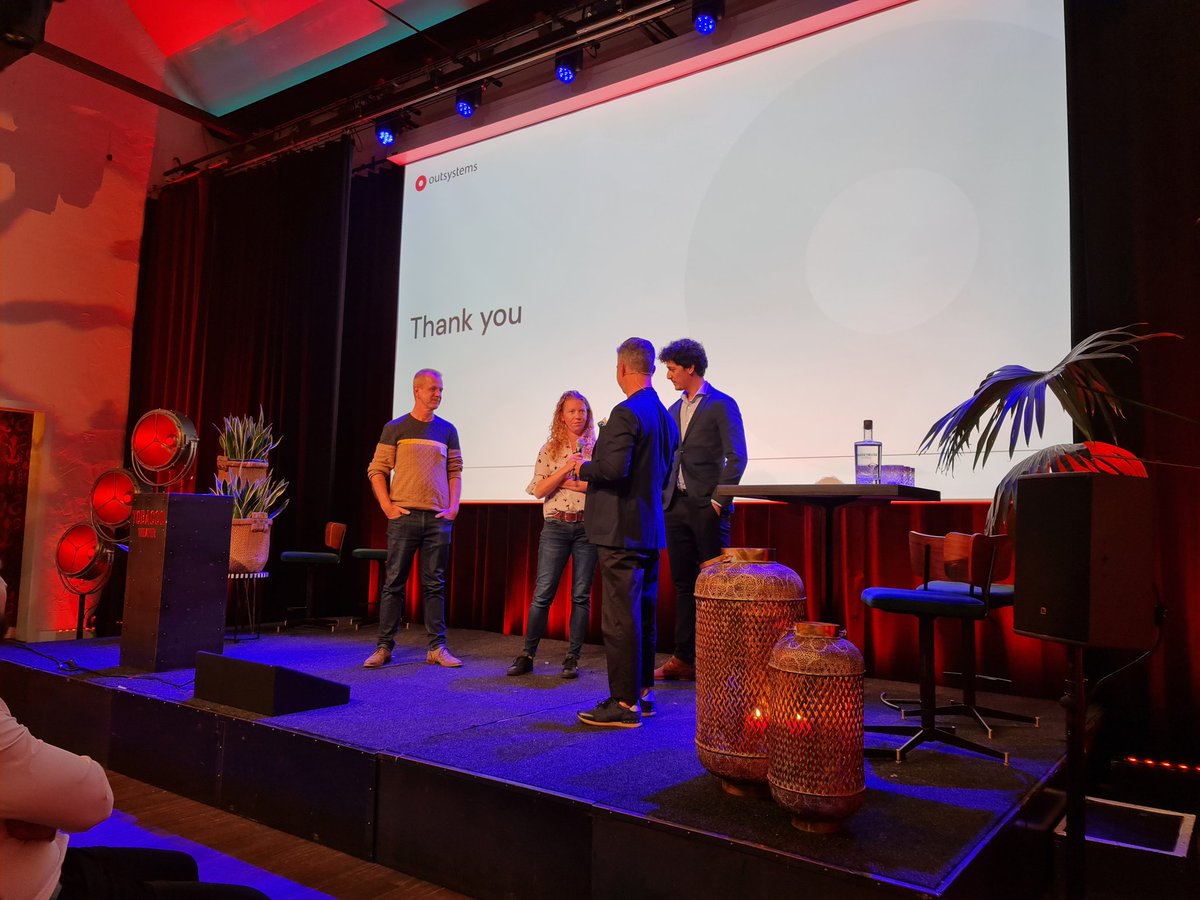 macsmelo's tweet image. The CIO of @OutSystems just called  my colleague @hpdankuh (as well as Orla and Ruben from LinkIT) on stage to speak  unrehearsed. A truly Agile event! #InStepNEU23 #OutSystemsPartner
