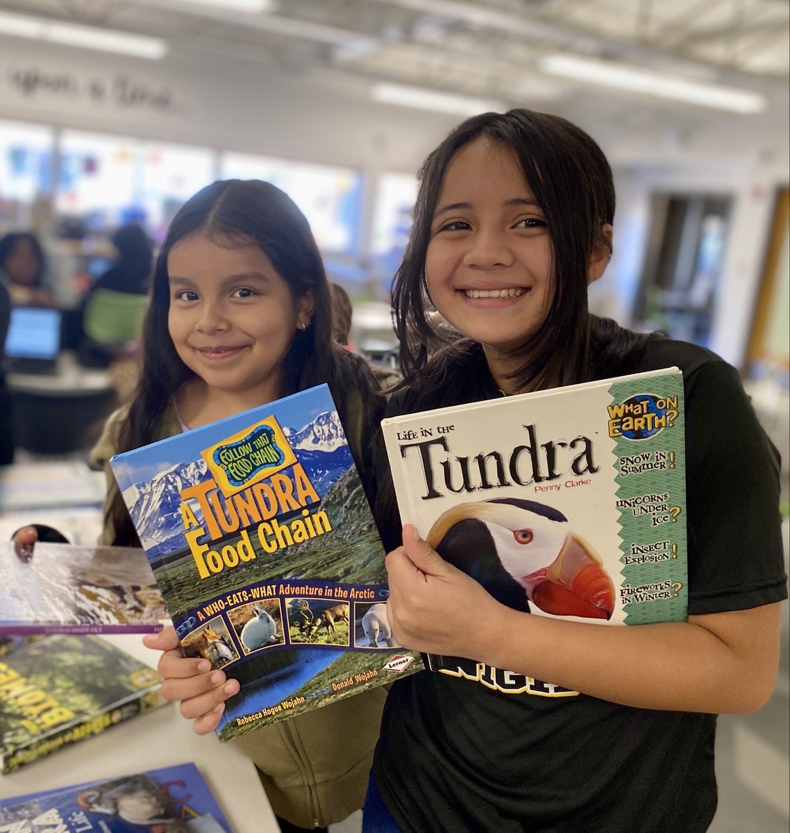 The fifth grade students inhabiting A. MacArthur Barr are in the depths of a biome research project for social studies.

With the support of Dana Devita, Barr’s Library Media Specialist, students are focusing on one of four biomes: desert, tundra, rainforest, grasslands.