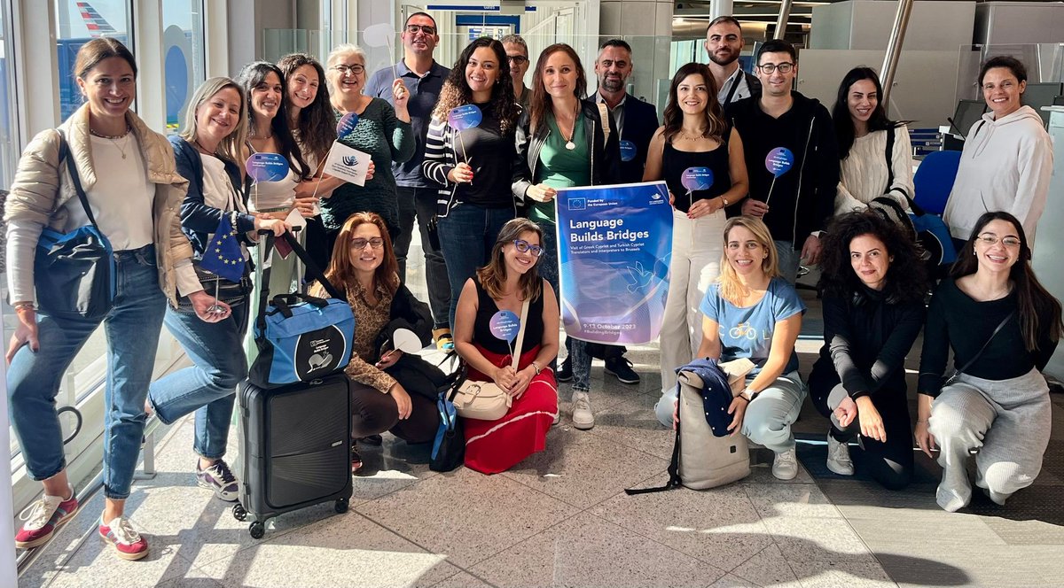 EU_reforms's tweet photo. #BuildingBridges: First ever bicommunal visit of Cypriot linguists to EU institutions! Languages bring people closer to each other and are a powerful tool to foster stronger ties between the two communities, paving the way for #Cyprus #reunification.
 🔗https://t.co/gNPSNZuwDH https://t.co/QIk8YnBkeD