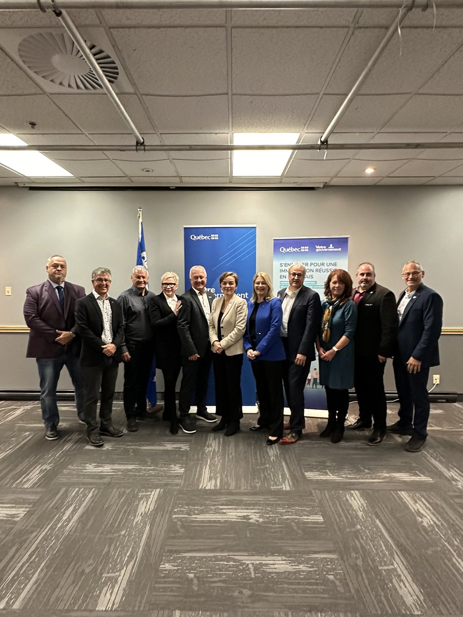 CFrechette's tweet image. Je suis ravie d'annoncer, en compagnie de mes collègues, la création d'une nouvelle direction régionale pour l'Abitibi-Témiscamingue et le Nord-du-Québec. Le #MIFI pourra mieux répondre aux besoins actuels des personnes immigrantes et des entreprises dans ces deux régions! #polqc