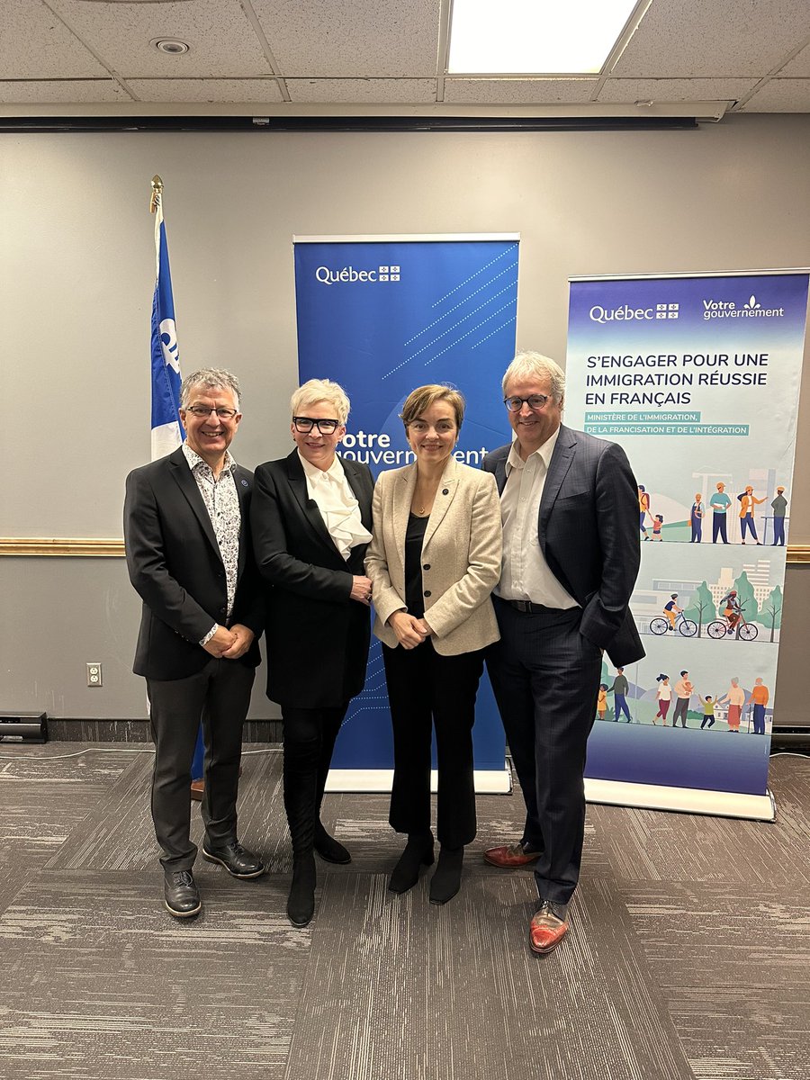 CFrechette's tweet image. Je suis ravie d'annoncer, en compagnie de mes collègues, la création d'une nouvelle direction régionale pour l'Abitibi-Témiscamingue et le Nord-du-Québec. Le #MIFI pourra mieux répondre aux besoins actuels des personnes immigrantes et des entreprises dans ces deux régions! #polqc