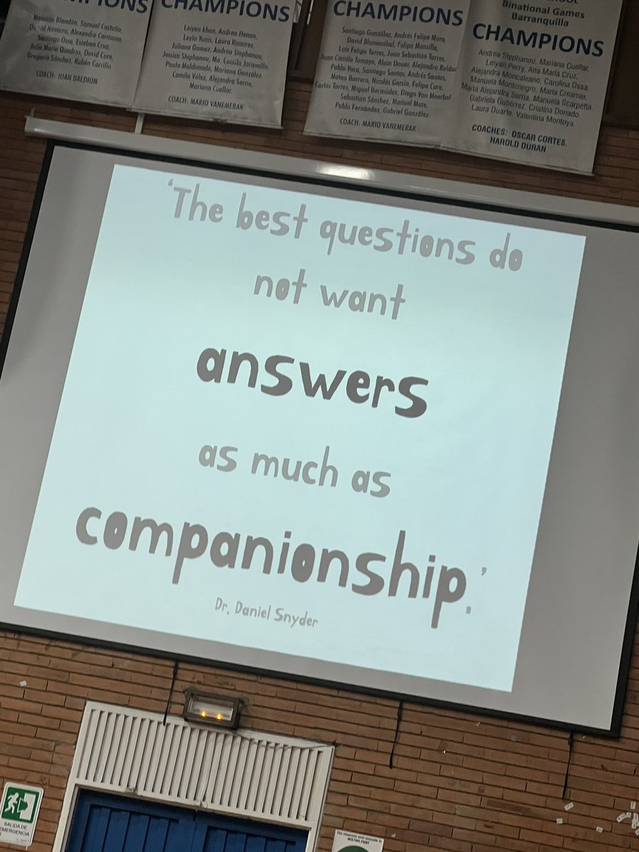 'Yes or no answers are getting hard to find.' As educators we need to try to find balance in the rapidly changing landscape we're in. We need to ask the hard questions so that we can fully support, care for, inspire and prepare our kids for their futures. Thank you @myrondueck