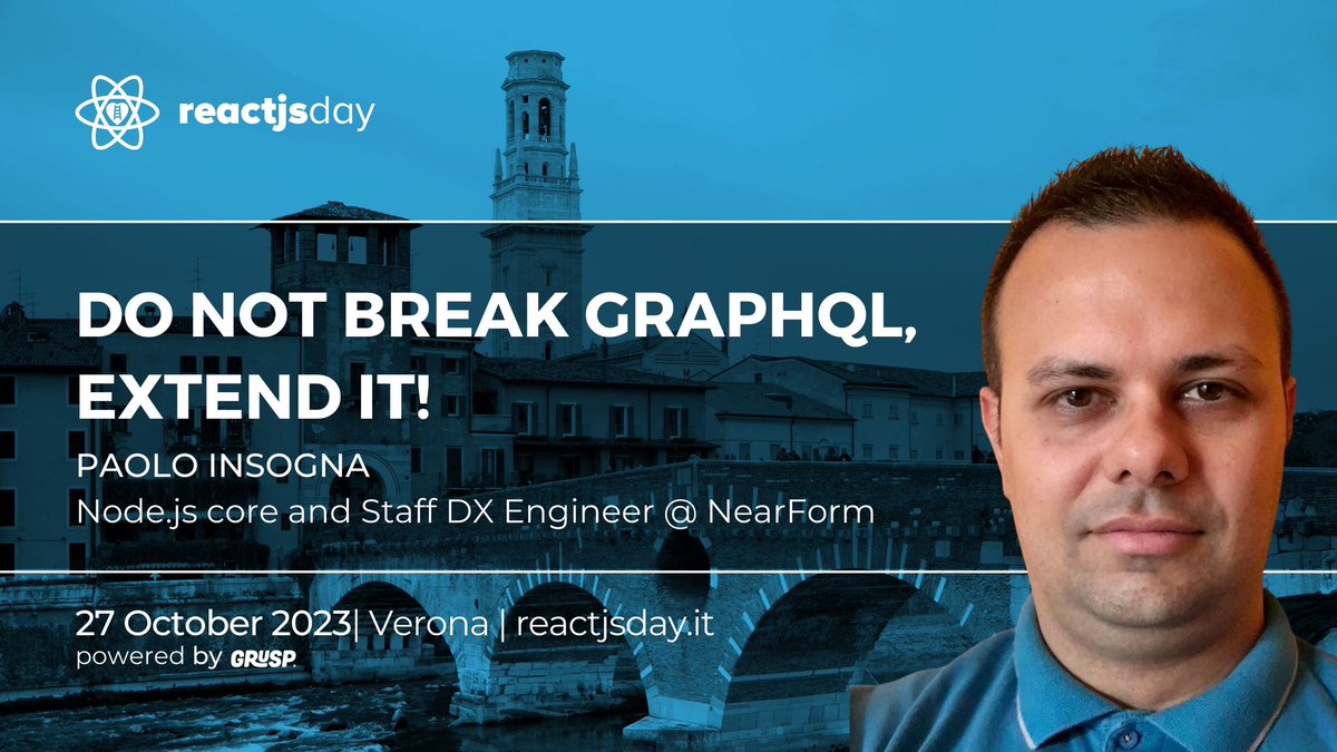 On Oct 27th I'll be in Verona @reactjsday @grusp to show you a possible approach to extend GraphQL without incurring in compatibility problems! Check me out!