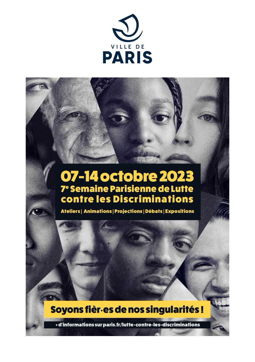 📷 #Savethedate L'édition 2023 de la Semaine de #Lutte contre les #Discriminations se termine ce samedi !

Retrouvez le programme sur mairie19.paris.fr/pages/semaine-…
