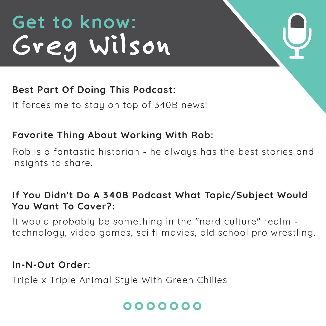 340BUnscripted's tweet photo. Meet the face behind the microphone! Greg Wilson is one-half of the dynamic duo leading the 340B Podcast space.
Swipe to learn more about this 340B Rx-pert.

Tune in every other Monday for new episodes.

#340B #Pharmacy #340BUnscripted https://t.co/5zJftQhFk0