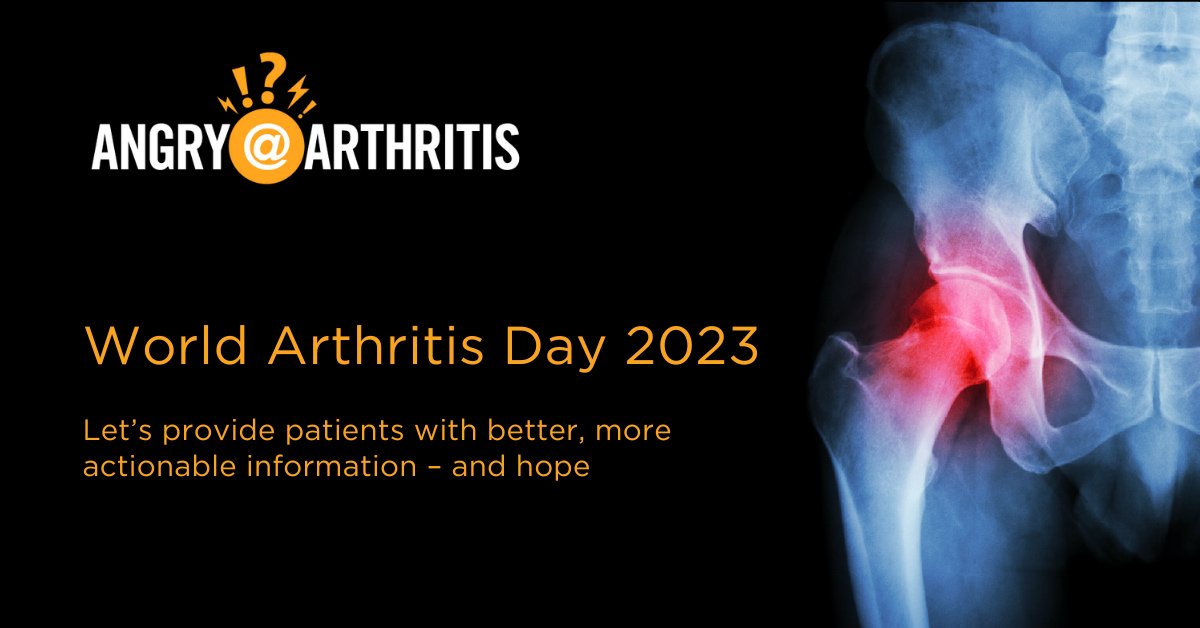 This #WorldArthritisDay, let's work together to provide arthritis and #OA patients real insights on the state of the science and emerging cures.

Angry@Arthritis is a 501(c)(3) not-for-profit focused on attacking #osteoarthritis. Learn more about our mission here: