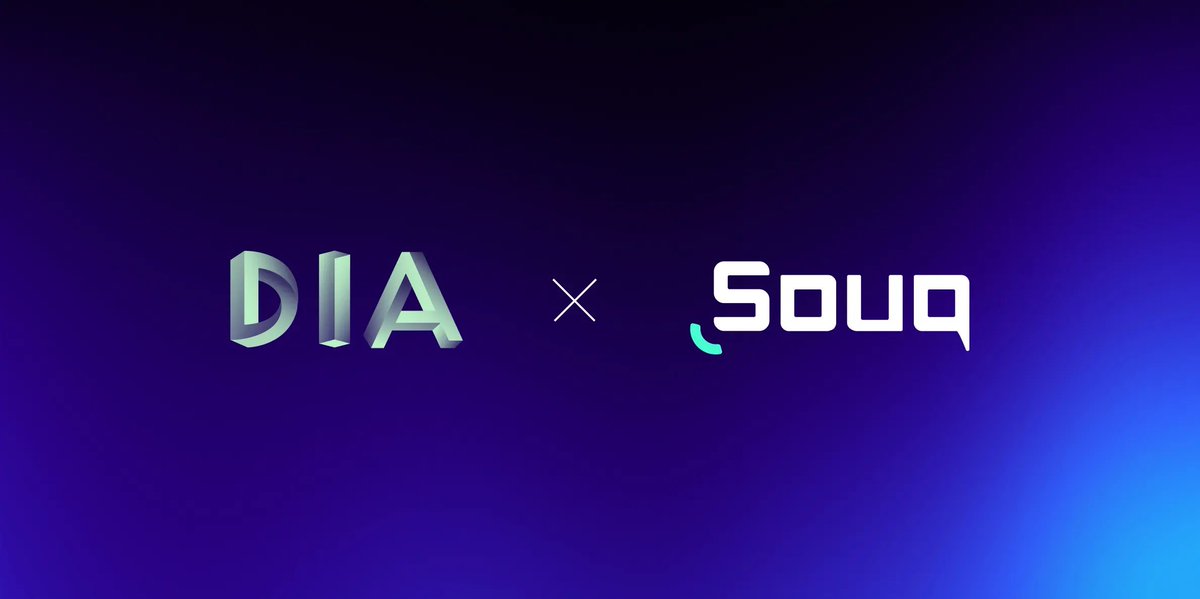 💢 <a href="/SouqFinance/">Souq</a> integrates a <a href="/DIAdata_org/">DIA Oracles</a> Price Oracle for $GNS, $GRAIL and $USDC.e tokens to power its on-chain #ETF product on the @Arbitrum Network

💢 #DIA’s price oracle for #Souq is an example of transparency and customization, with a price feed that is updated every 120
