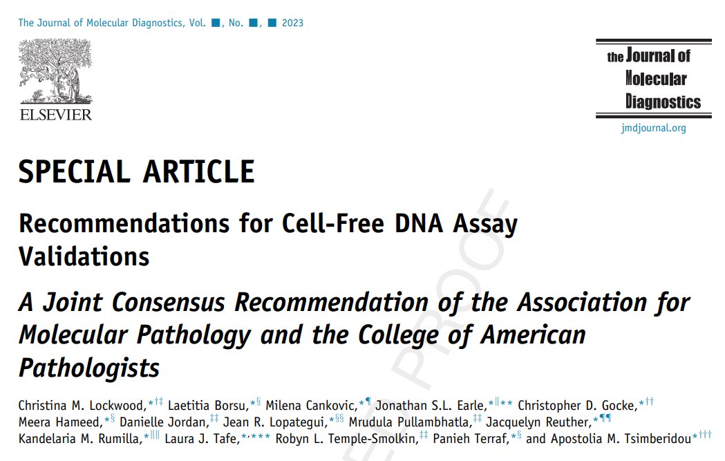 AMPath's tweet photo. With organizational representation from @Pathologists  and @asco, AMP has published best practice recommendations for #LiquidBiopsy assay validations. Read the guideline FREE in @jmdiagn:  https://t.co/CoB1LqUygN #ctDNA #molpath https://t.co/ajBz9Mm9RW