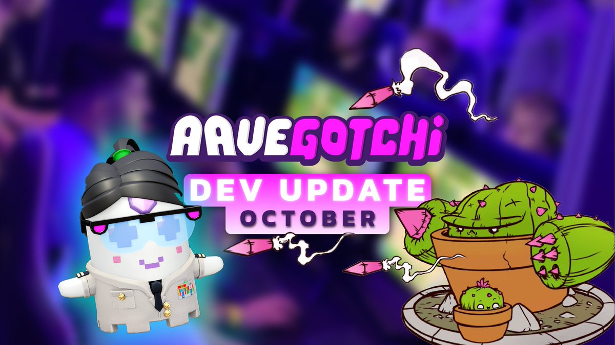 Get ready to level up with the latest Aavegotchi Dev Update  - OCTOBER edition 👀

Featuring gun-wielding cacti, combat moves, and exclusive IRL demos!

Hold on tight, this thread is not for the faint of heart 🤯👻🧵