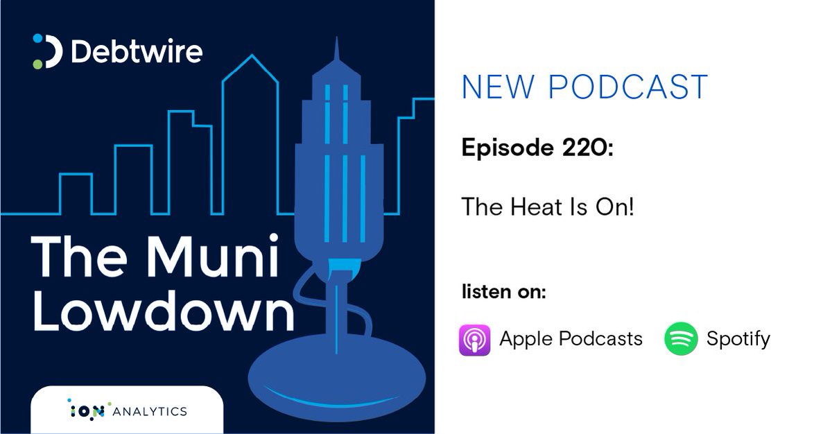 On the latest episode of the Debtwire Municipals Muni Lowdown podcast, Managing Editor Paul Greaves speaks to Morgan Zabow, Community Heat and Health Information Coordinator at the @NOAA about extreme heat. on.iongroup.com/3Qc9dpo