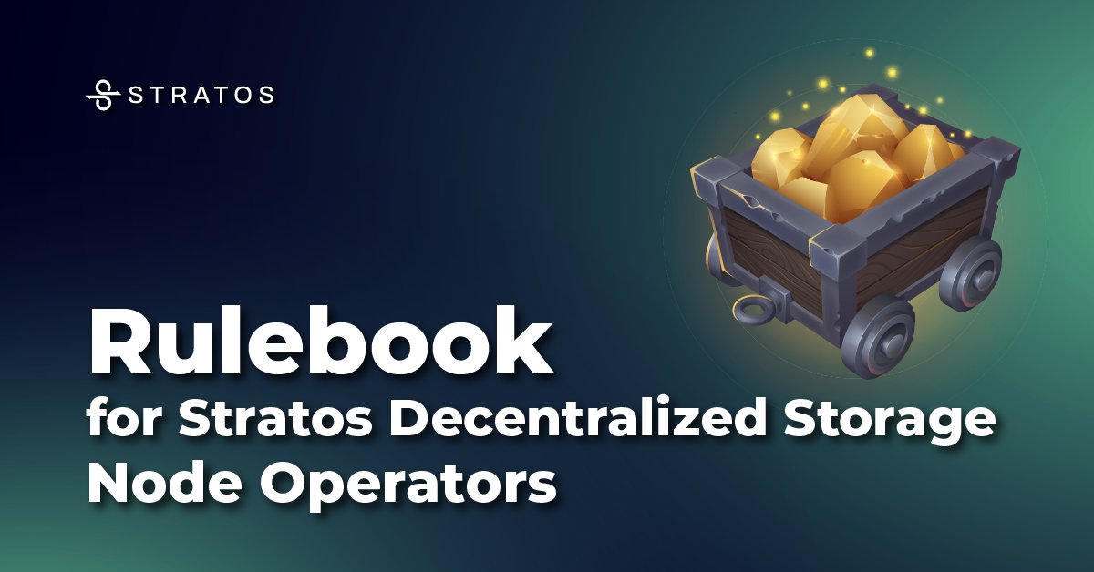 Stratos_Network's tweet photo. 🚀 Elevate your #Stratos game! Whether you're already a Stratos SDS node operator or considering joining as a resource node provider, this article is your go-to guide!

🔍 Discover the keys to boosting your $STOS rewards and ensuring the Stratos network stays in tip-top shape.💰🌐

https://t.co/OA6honxDNY