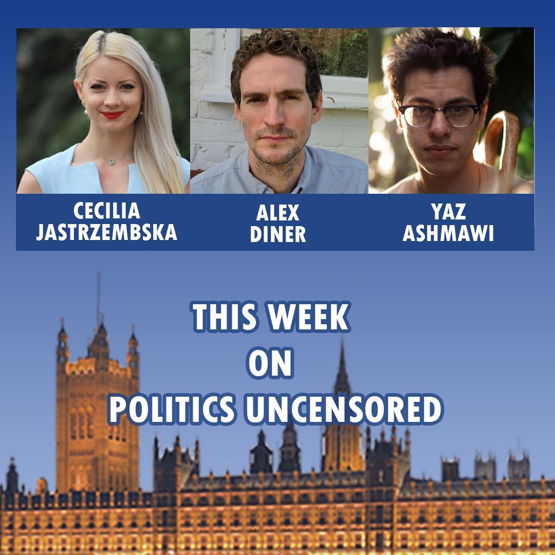 Coming up on today's episode of Politics Uncensored 🗣️

@ceciliaeve4
<a href="/alexdiner1987/">Alex Diner</a>
@yazashmawi

Join us live from 5pm! 🎙