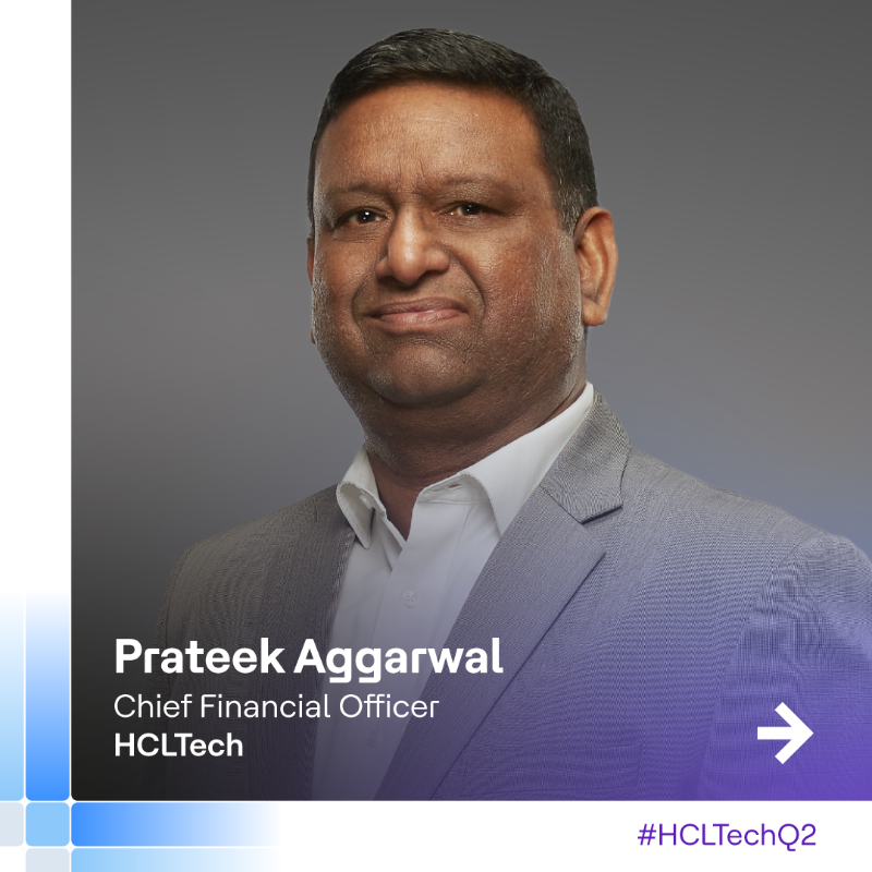 hcltech's tweet photo. Our Chief Financial Officer Prateek Aggarwal on our financial performance in Q2 FY24. Visit our Investor Relations page for more highlights from our #HCLTechQ2 results. #SuperchargingProgress