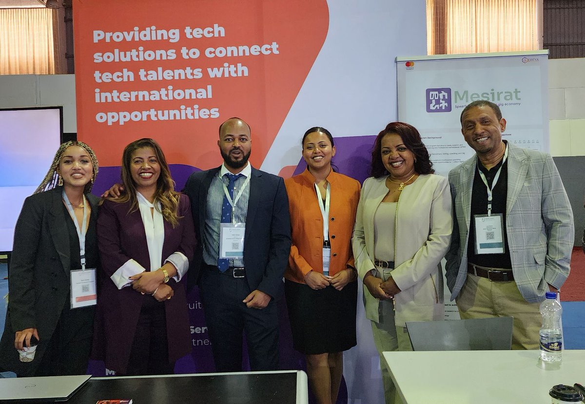 GebeyaInc's tweet photo. Live from the Enkopa Summit 2023, our team took a moment to catch up with Tewabech H. Molla, Chief Representative -Ethiopia Dubai chamber and Haimanot Tibebu Kassaye, Chief Representative- Africa at Ethio American Chamber

#Enkopa #GigEconomy #Ethiopia #Mesirat https://t.co/xPBvgGiS0q