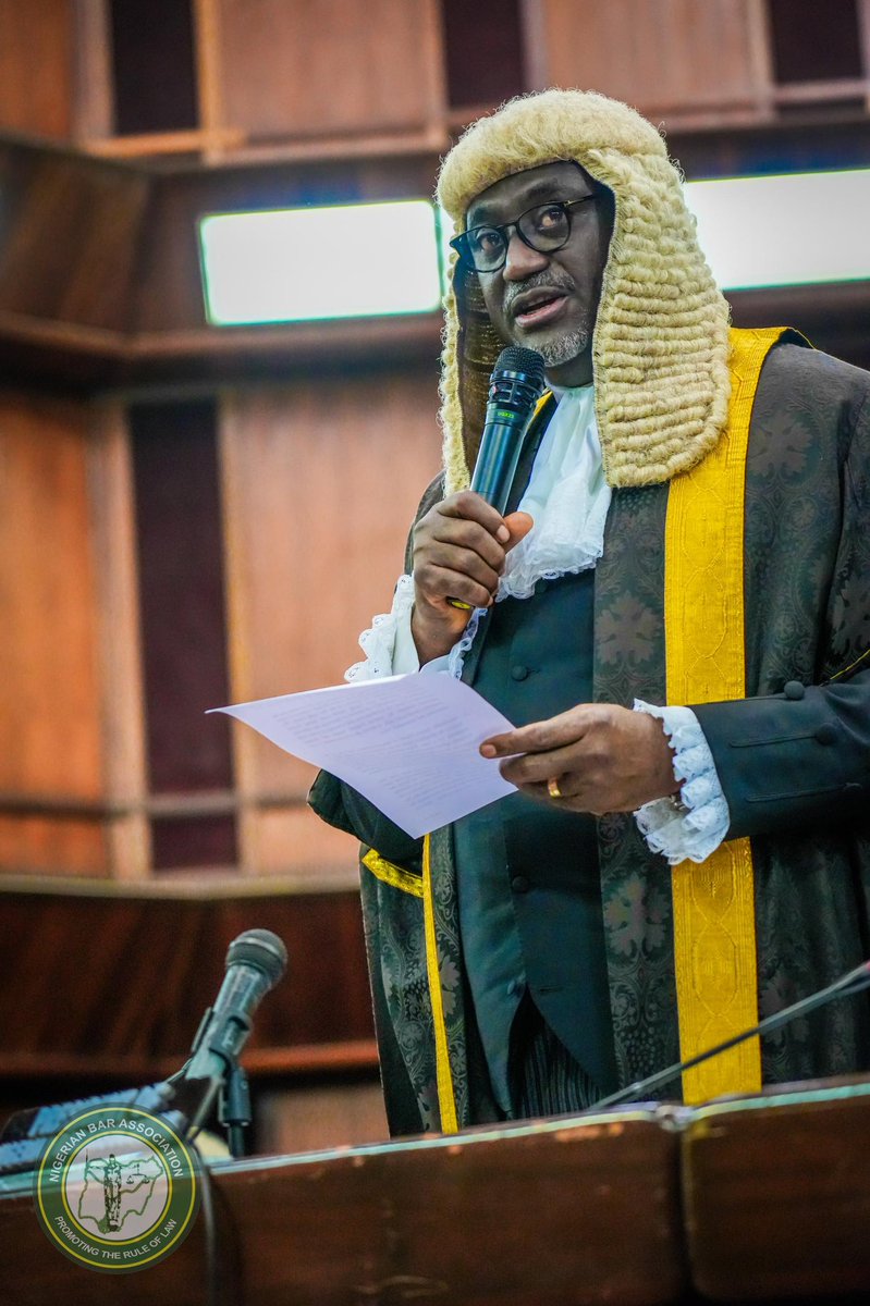 YCMaikyauSAN's tweet photo. This solemn occasion, attended by the Chief Justice of Nigeria and distinguished Supreme Court Justices, underscored the fleeting nature of life and our roles in it. https://t.co/piNFi3j6Zi