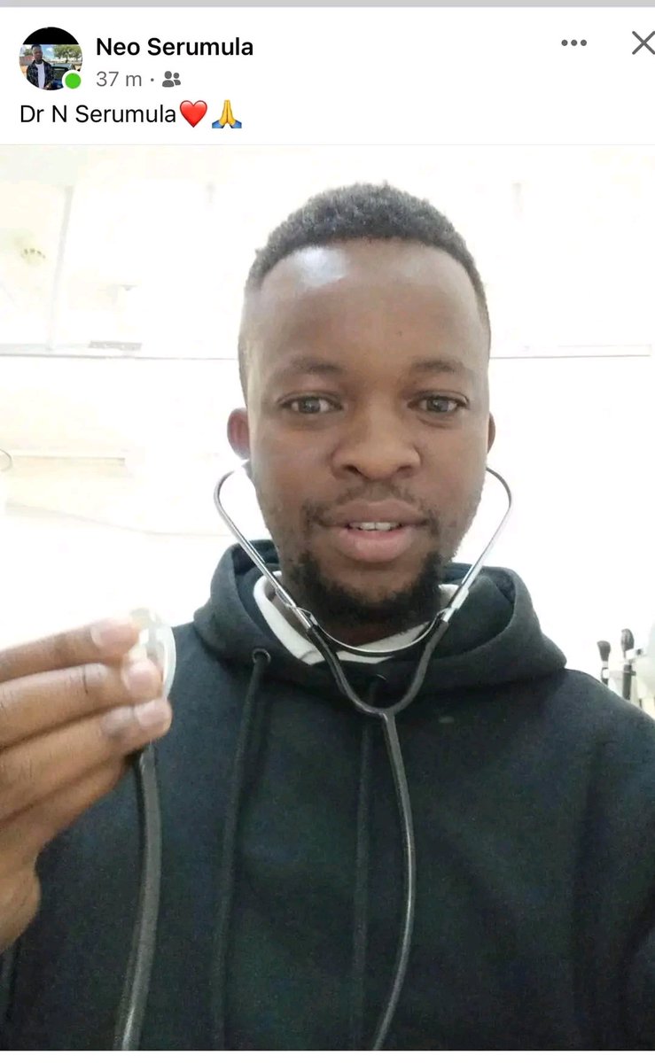joy_zelda's tweet photo. BREAKING NEWS 

His name is Dr Serumula it's Said he also doesn't have Matric,yet his a Medical doctor based in Marapong his Friend Thapelo Mocheko says that he is a Grade 11 drop out
Please Retweet This 

Nthabiseng Ramoloko Dr Lani Jub Jub Thembekile Dali Mpofu Mshololo https://t.co/irERdNxdEr
