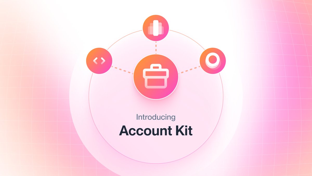 1/ Introducing Account Kit ✨ Zero friction onboarding with ERC-4337 smart accounts, social login, and gas sponsorship Ready to go mainstream with Account Kit? Let’s unpack it 👇