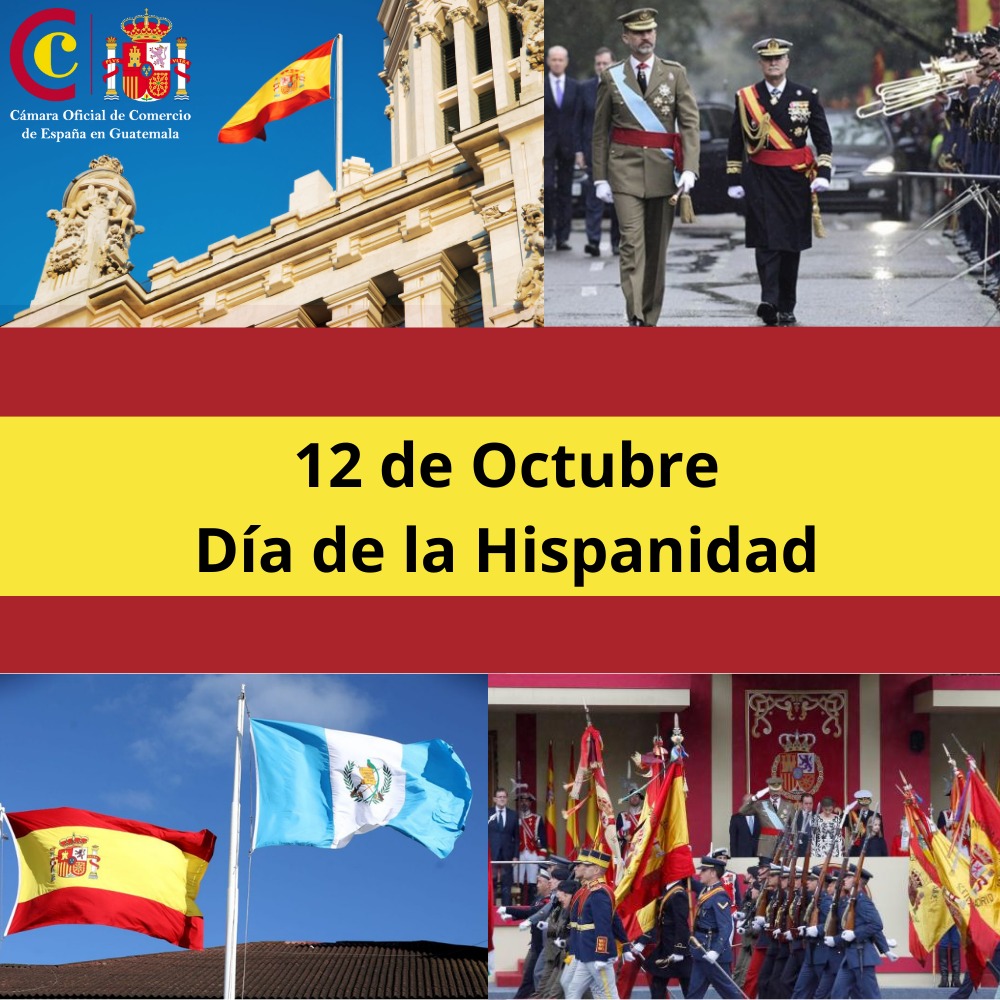 CamacoesGT's tweet photo. Hoy 12 de octubre celebramos el Día de la Hispanidad. La fecha elegida simboliza el descubrimiento de de América por parte de Cristóbal Colón el 12 de octubre de 1492. 🇪🇸🇬🇹 https://t.co/2u7FCjIBvf