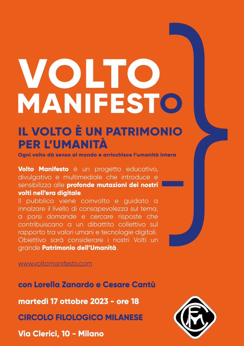 Come le modificazioni  sul #volto influenzano le relazioni #circolofilologico #Milano  #Cultura #digitalhumanism #umanesimodigitale