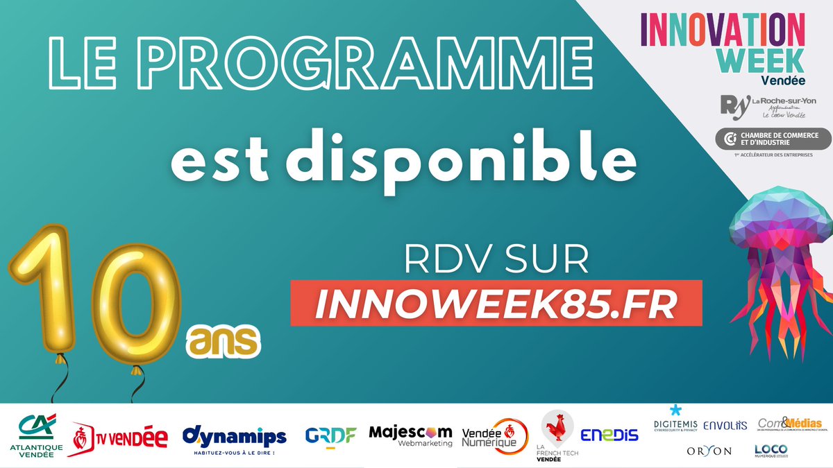 InnoWeek85 (@innoweek85) on Twitter photo 📢Découvrez le programme de l'<a href="/InnoWeek85/">InnoWeek85</a> sur innoweek85.fr !
<a href="/larochesuryonfr/">La Roche-sur-Yon, Ville & Agglomération</a> <a href="/ccivendee/">CCI Vendée</a>
#innovation #vendee #InnoWeek85 #larochesuryon #CCI 📢Découvrez le programme de l'<a href="/InnoWeek85/">InnoWeek85</a> sur innoweek85.fr !
<a href="/larochesuryonfr/">La Roche-sur-Yon, Ville & Agglomération</a> <a href="/ccivendee/">CCI Vendée</a>
#innovation #vendee #InnoWeek85 #larochesuryon #CCI