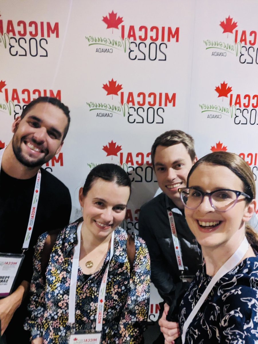 The  team enjoyed a lovely evening at the #MICCAI2023    gala dinner (and good dancing to end it! 🥳) Now time for another day of learning at conference. So grateful for opportunity to share both learning and social experience with each other.
