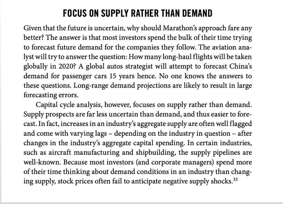 marketplunger1's tweet photo. Focus on Supply Rather Than Demand

Anyone interested in commodity/hard asset investing should print this paragraph out and frame it on their desk. 

Source: Capital Returns