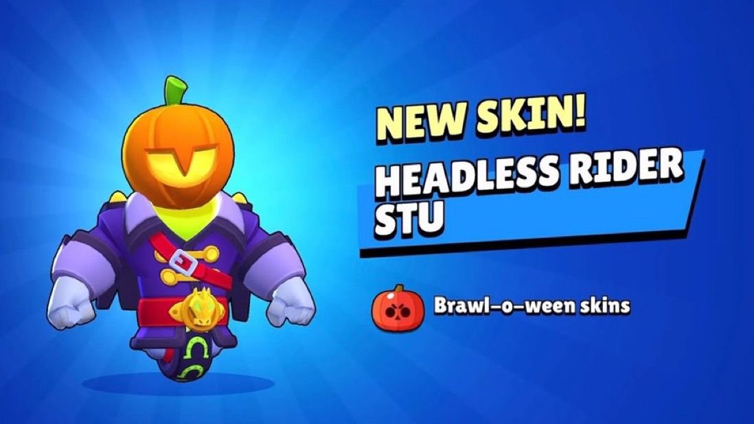🎃 x2 Headless Rider Stu Giveaway 🎃 

To enter: 

🎃 - Follow @blaksxty &amp; @daantzbs
❤️ - Retweet &amp; Like 

Winners announced in 5 days #BrawlStarsGiveaway