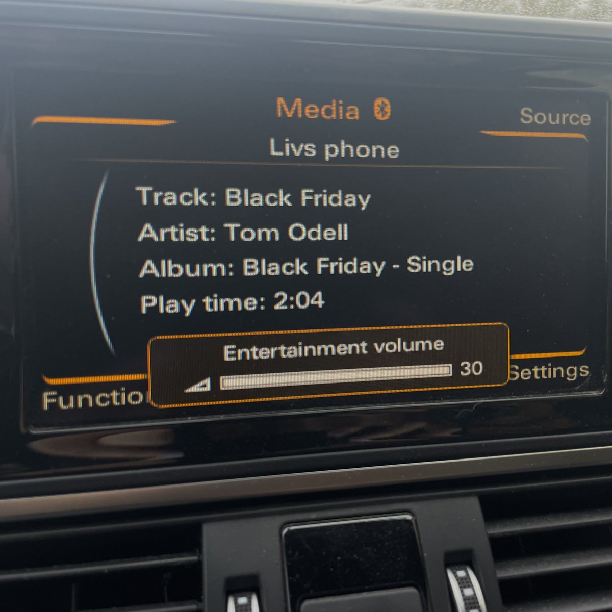 Just been introduced to an awesome tune from my daughter and playing on repeat now, as loud as my car will permit! 

Check it out: Black Friday, Tom Odell. 

Just beautiful. 🎶