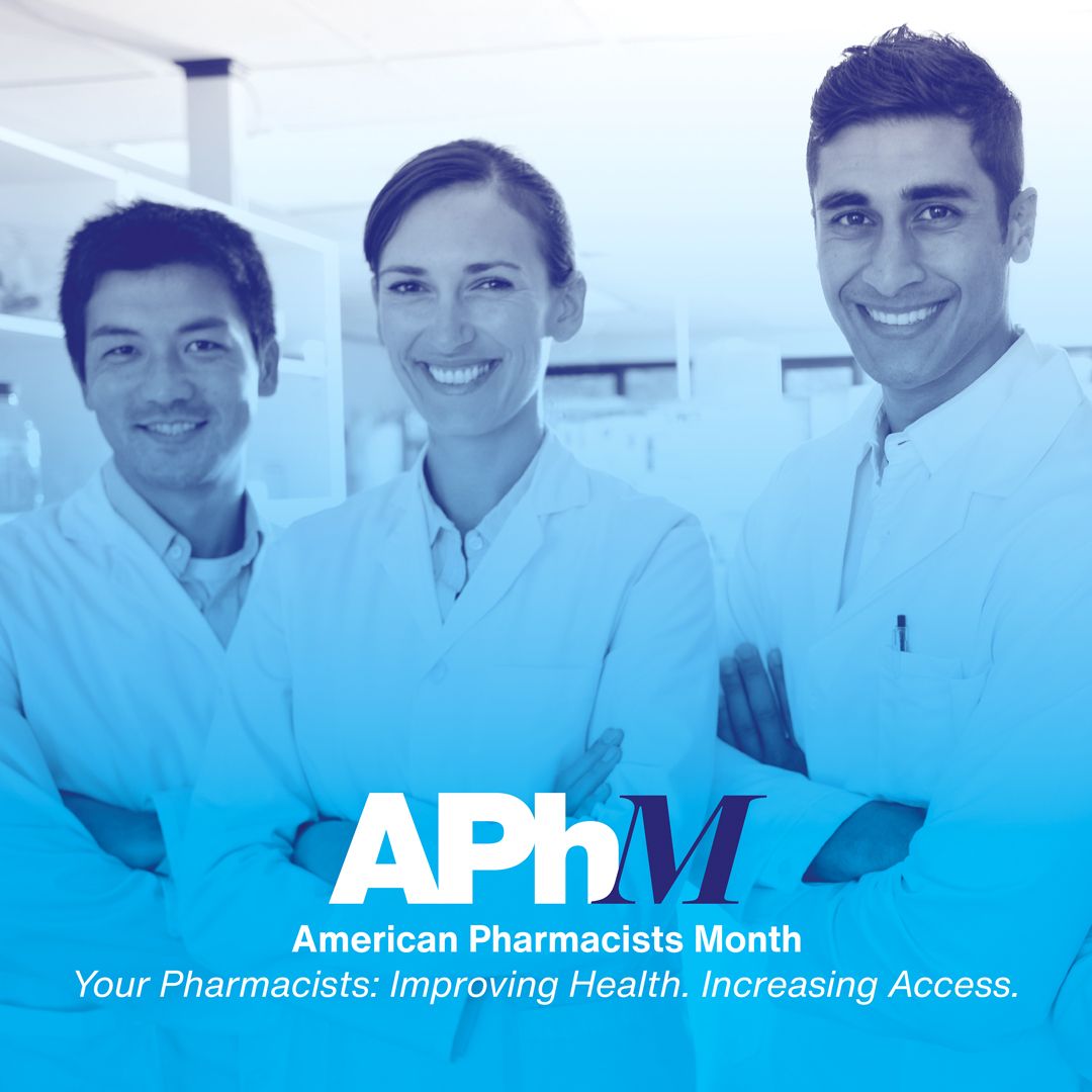 This October we’re celebrating American Pharmacists Month! Pharmacists play a critical role in health care. Whether you’re a pharmacist, a pharmacy technician, or an aspiring student, thank you for your hard work!  #APhM2023 #PharmacistsMonth #YouStandByUsAll #forpharmacy